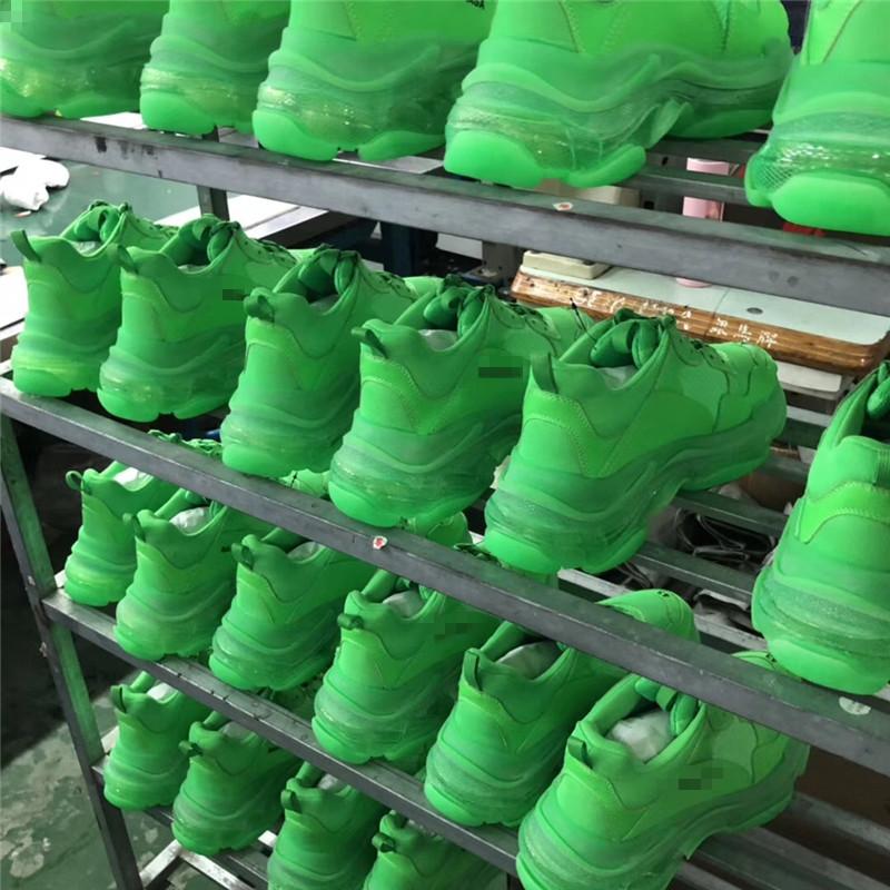 PK GOD PARIS TRIPLE S TRAINER All Green ready to ship